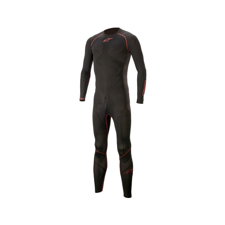 Alpinestars Ride Tech Lite Undersuit showcasing its lightweight design and breathable fabric, ideal for warm weather riding.